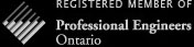Registered Member of the Professional Engineers of Ontario